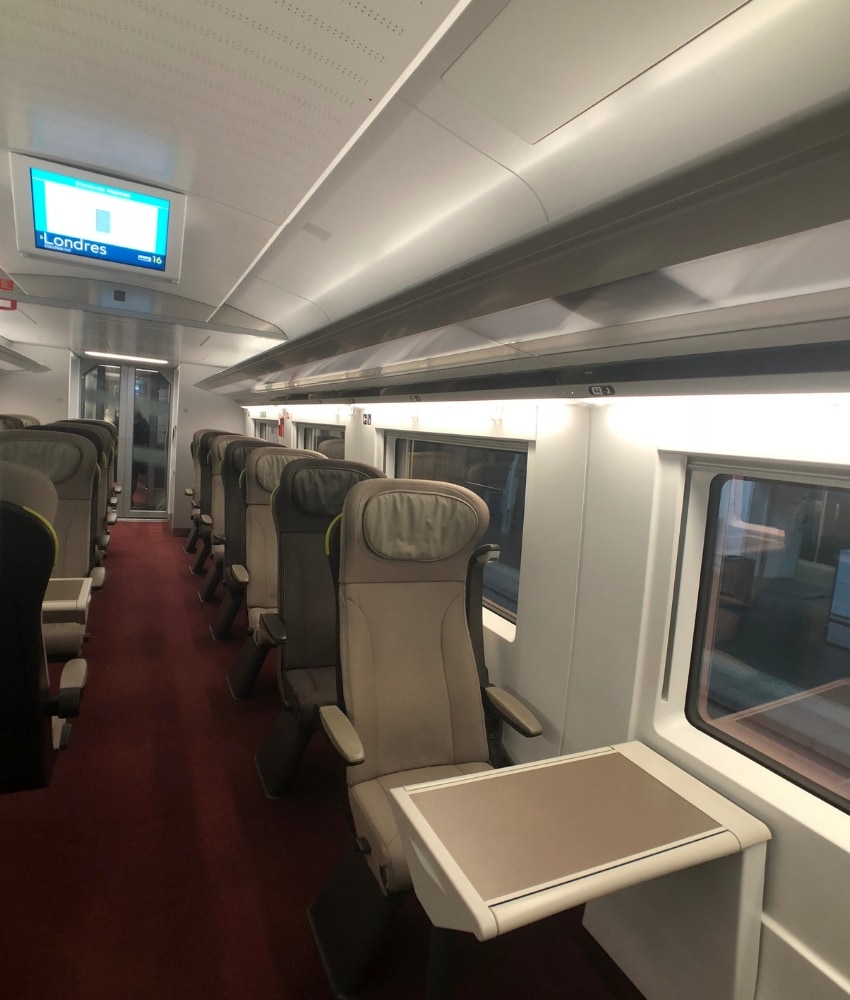 eurostar train review standard premier cabin