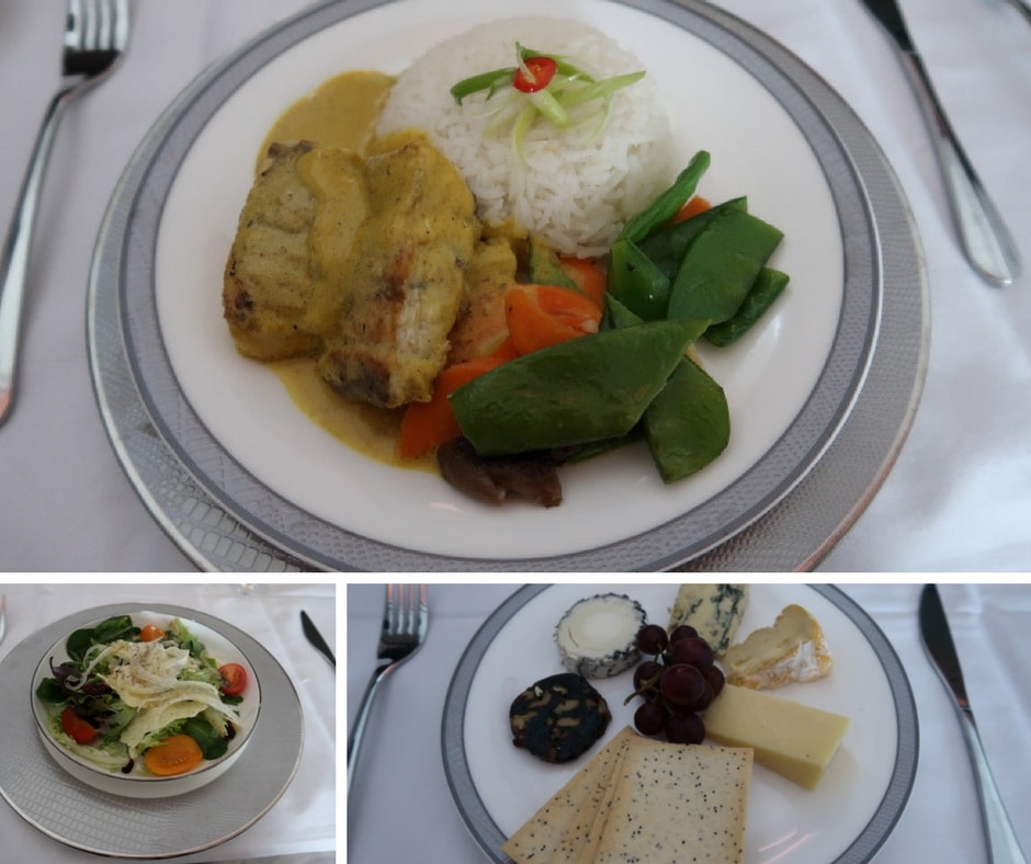 New Singapore Airlines A380 first class suite - main course