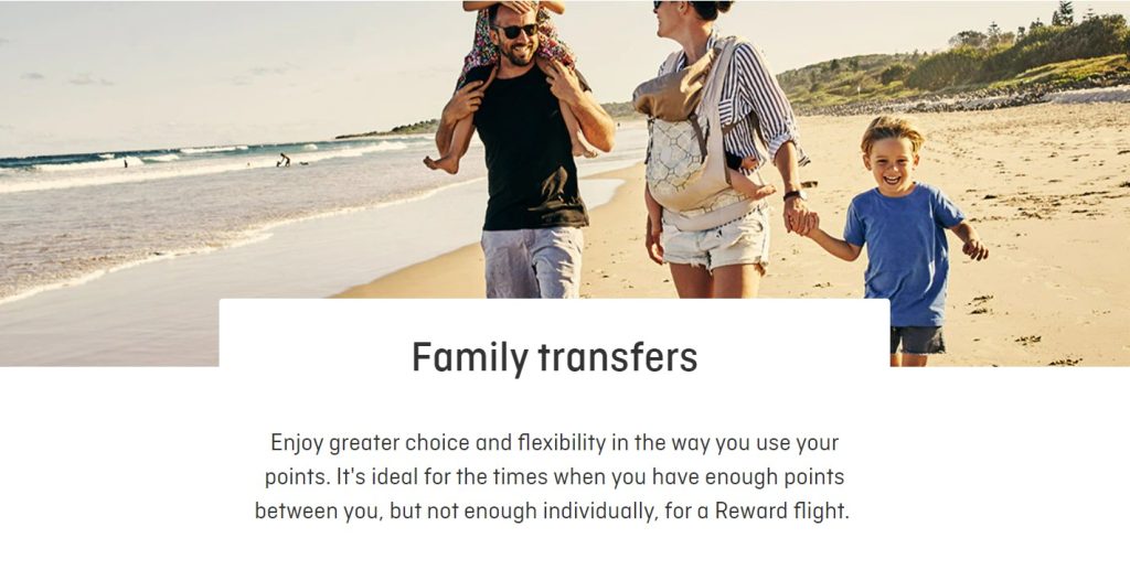 Qantas Family Transfer banner