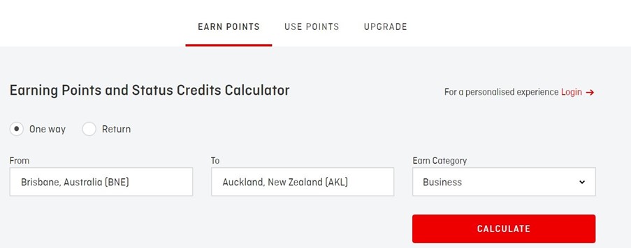 qantas points calculator guide image 1
