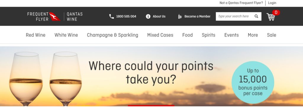 qantas wine might help you with a qantas points challenge