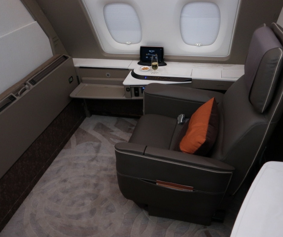 New Singapore Airlines A380 first class suite suite 2F