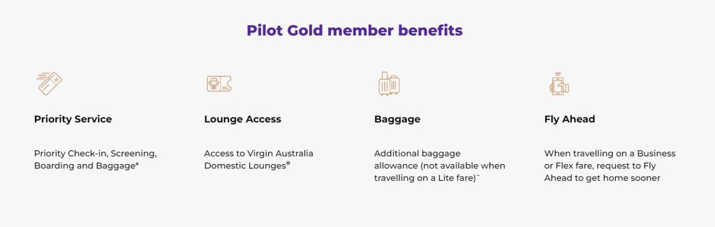 virgin australia business flyer pilot gold member benefits