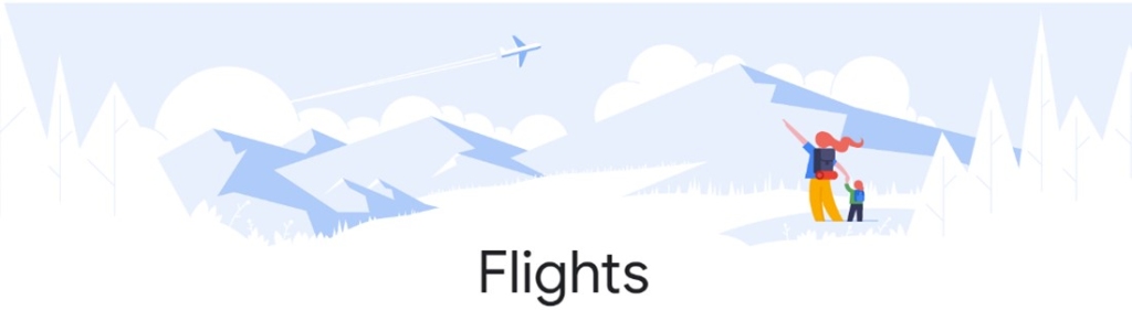 google flights header screen 1