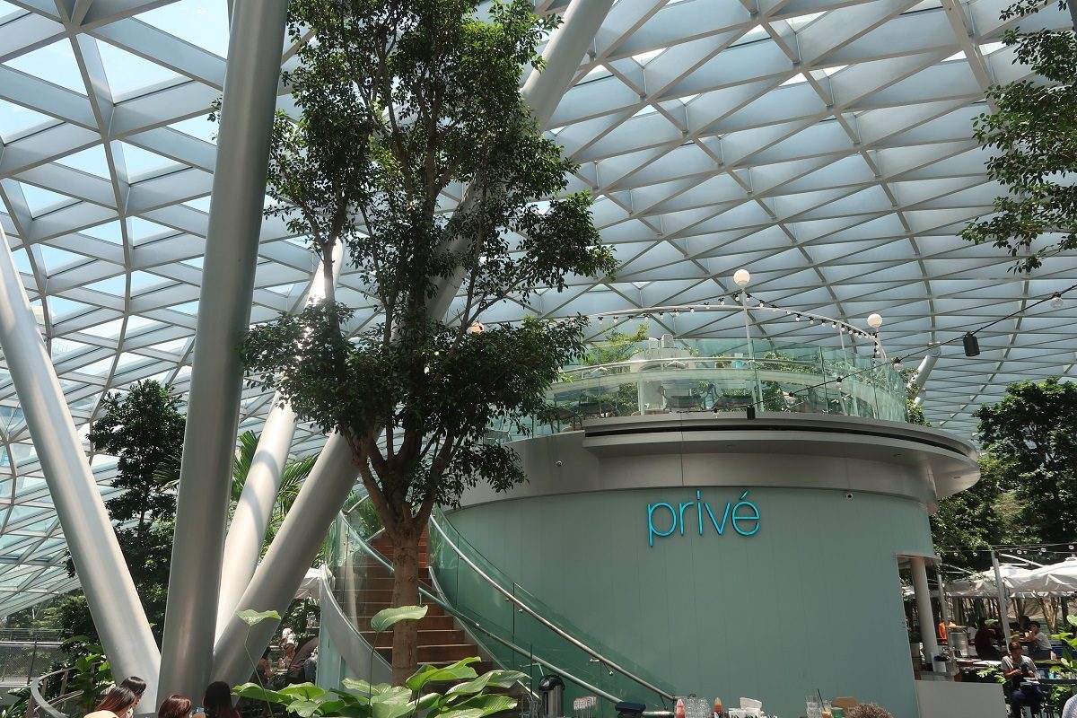 Jewel Changi Singapore Airport prive eating spot