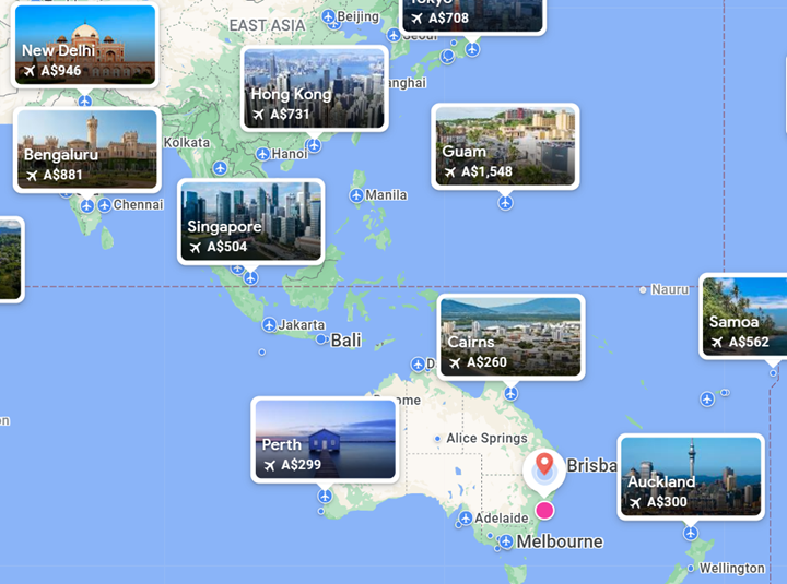google flights screen 12 maps